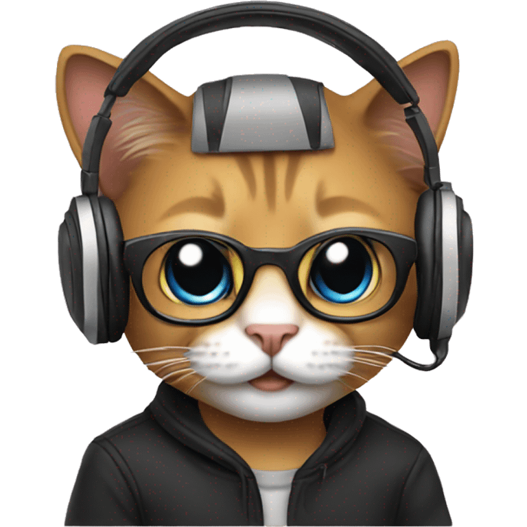 cat dj emoji