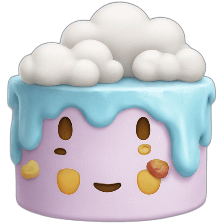 Cloud cake emoji