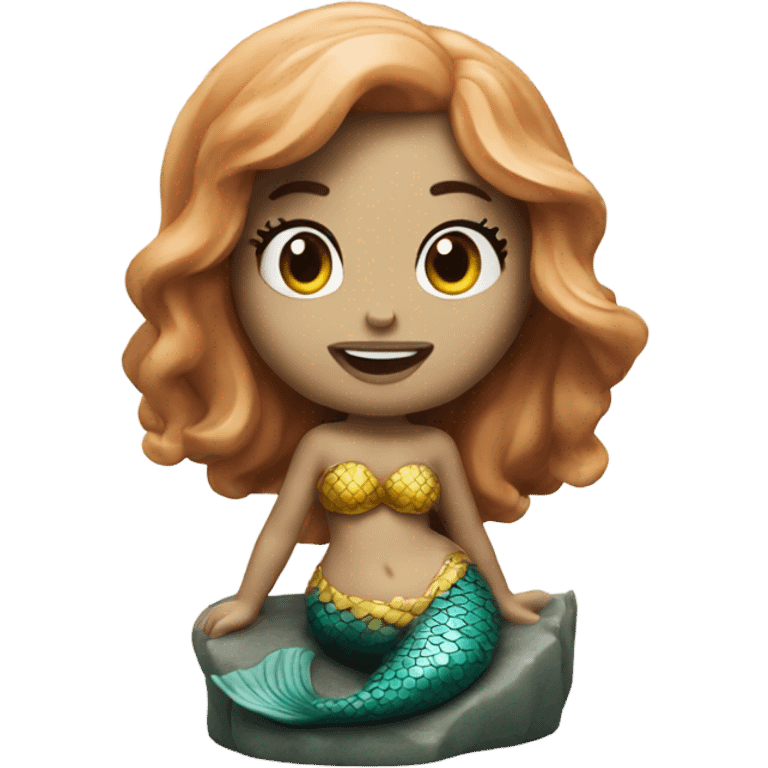 little mermaid sculpture emoji