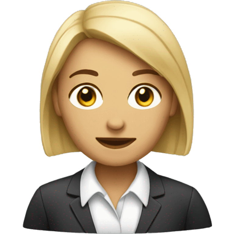 small size female manager emoji