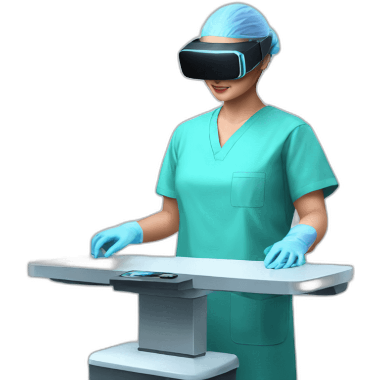 Surgeon-performing-Breast-surgery-with-virtual-reality-display emoji