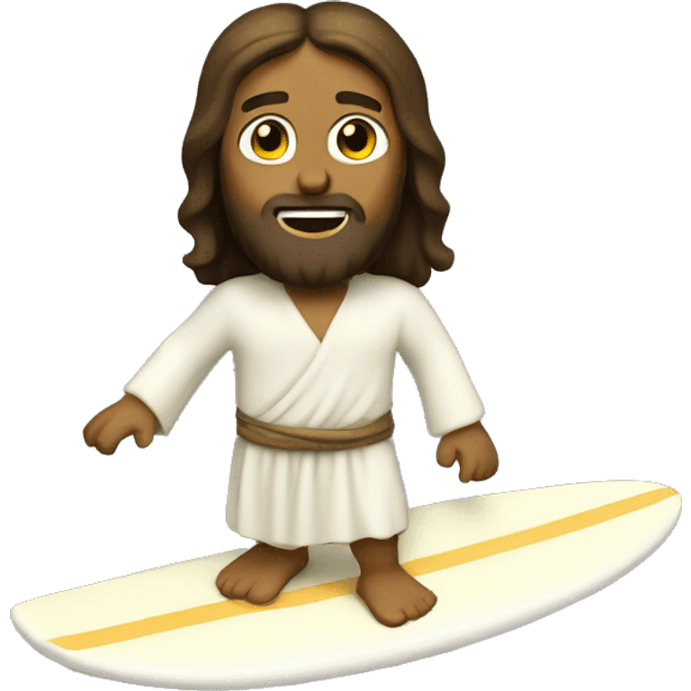 Jesus on a surf board  emoji