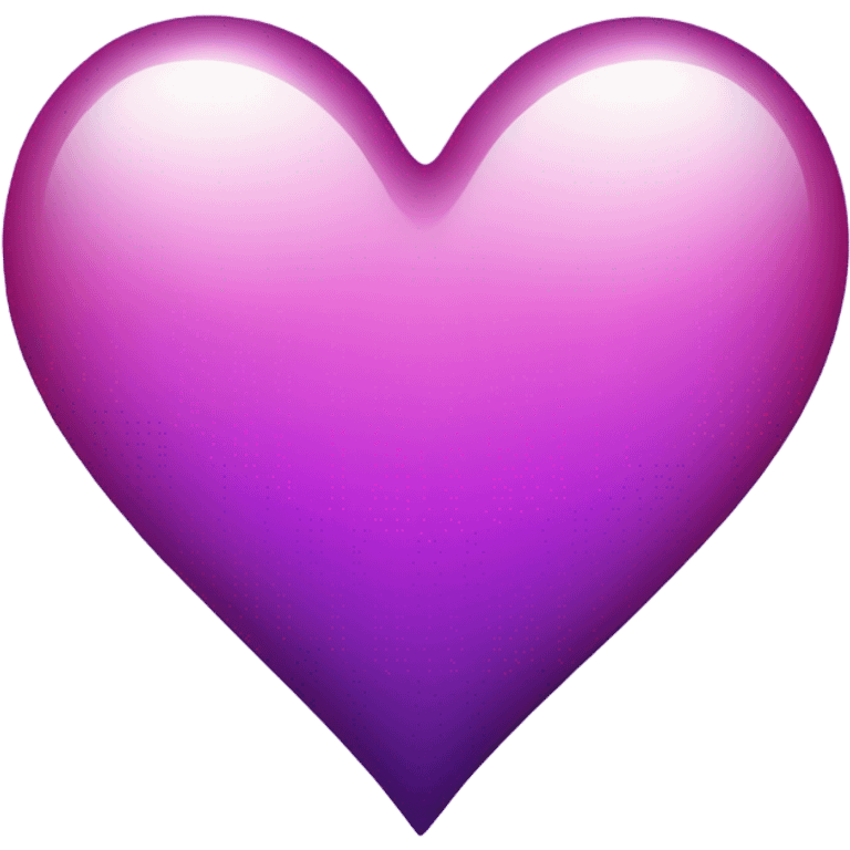 Shiny glass purple gradient heart  emoji