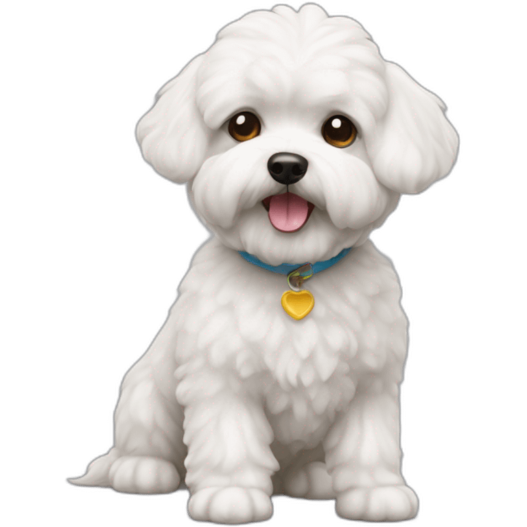 Bichon maltes-dog emoji