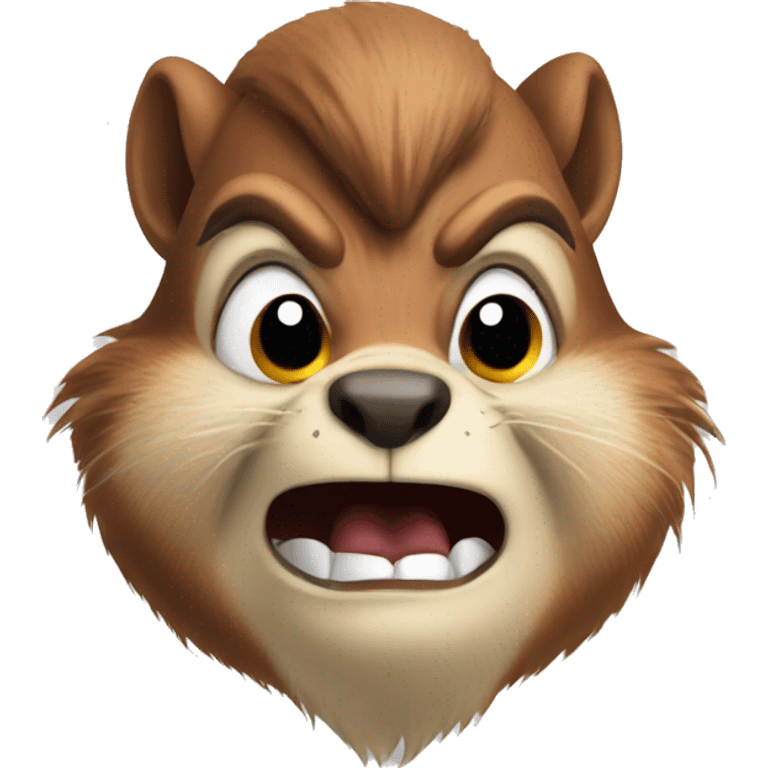 Angry squirrel  emoji