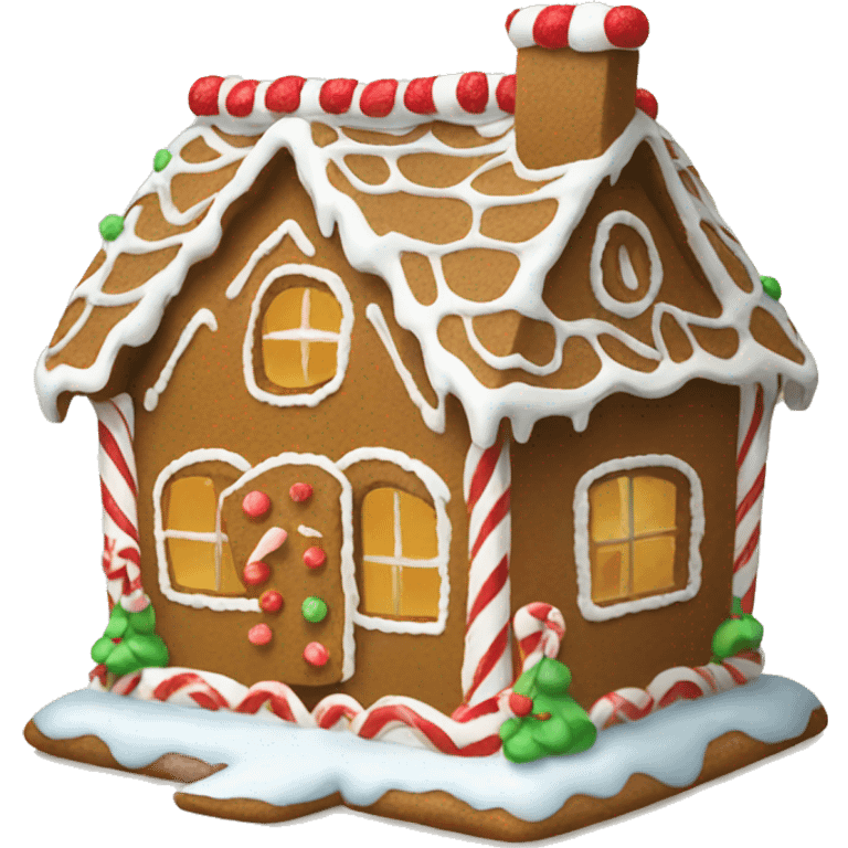 Gingerbread house emoji