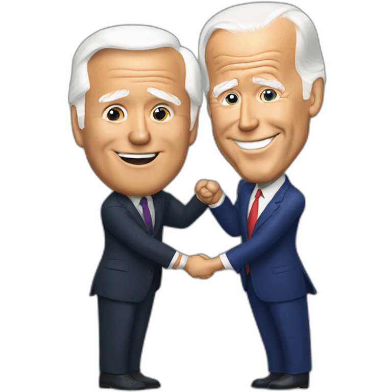 Joe Biden loving Donald Trump emoji