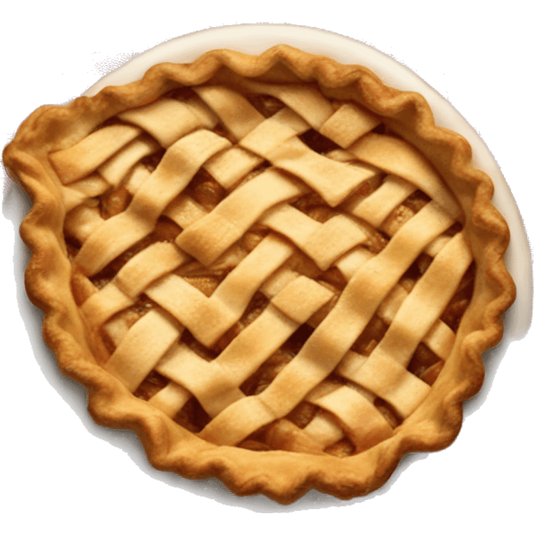 Apple pie on clawed tablecloth emoji