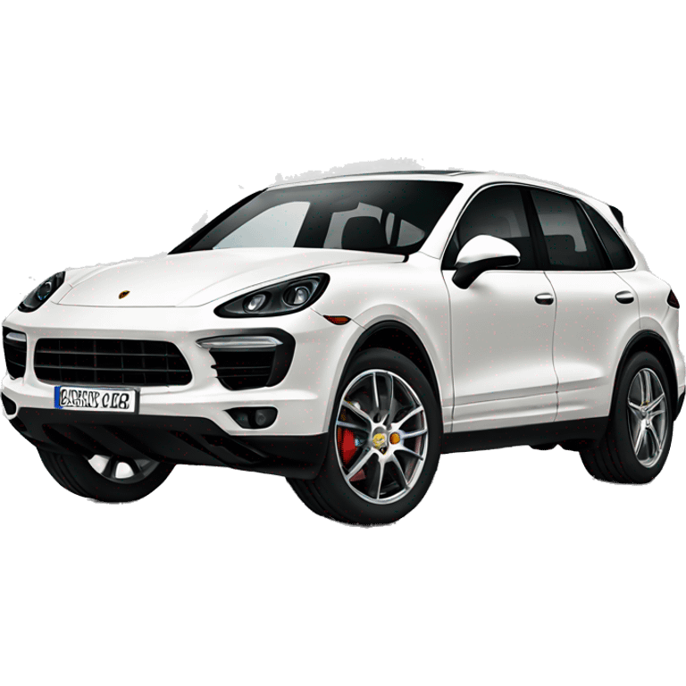 Black Porsche cayenne  emoji