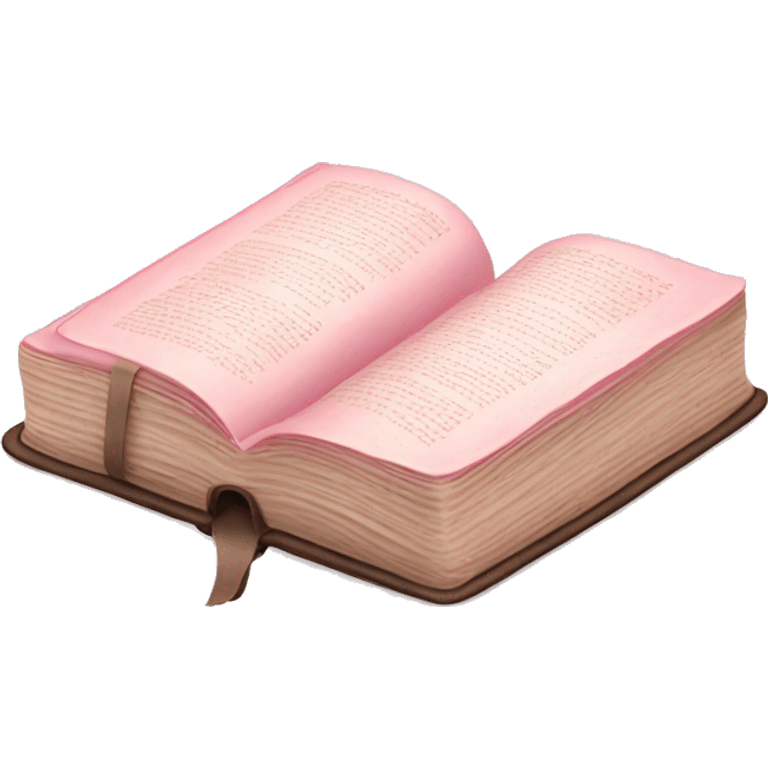 Light pink Bible opened emoji