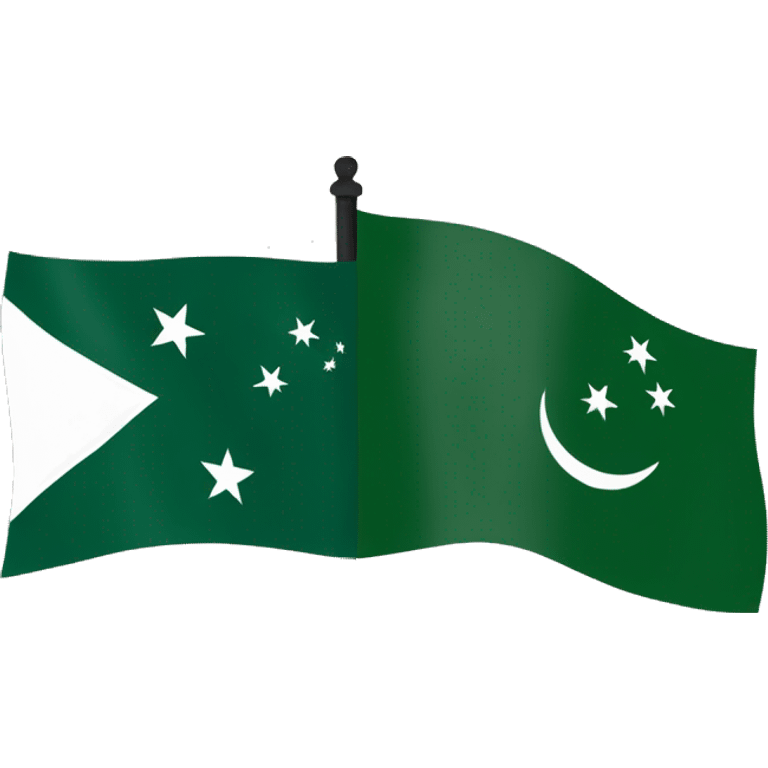 Pakistan and Australia flag emoji