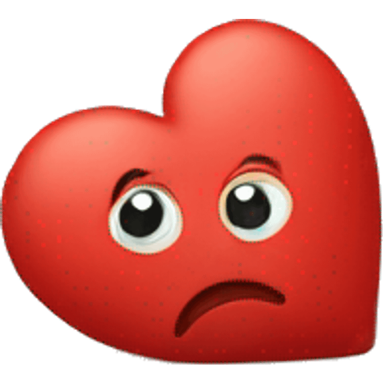 sad red heart emoji