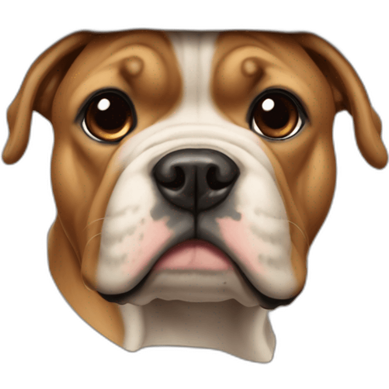 Buldogue de boné emoji