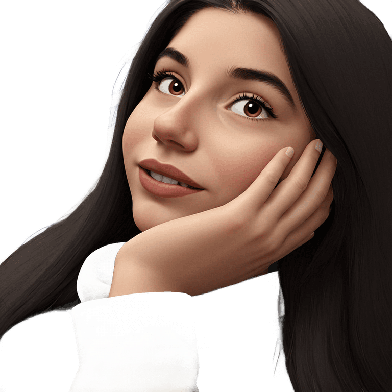 realistic portrait of girl emoji