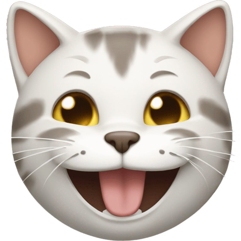 Cat laughing  emoji