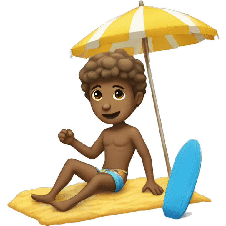 À la plage emoji