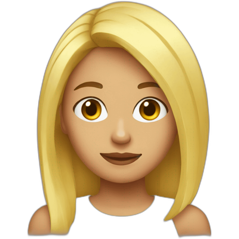 Chica rubia emoji