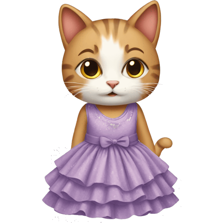 cat with dress emoji