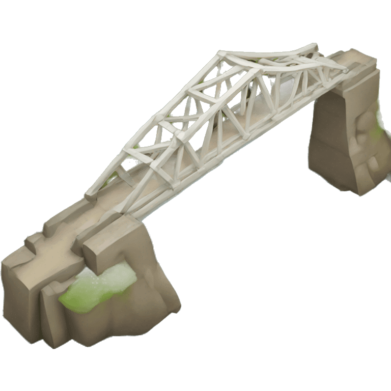 A broken bridge emoji