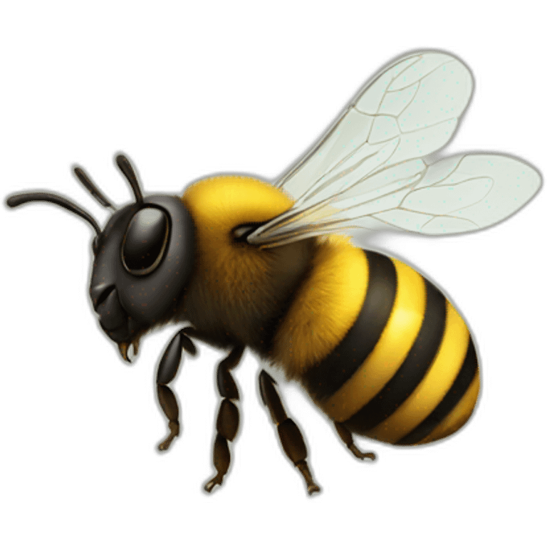 a bee in Zeus emoji