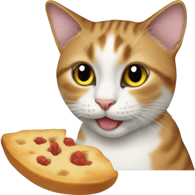 cat eating emoji