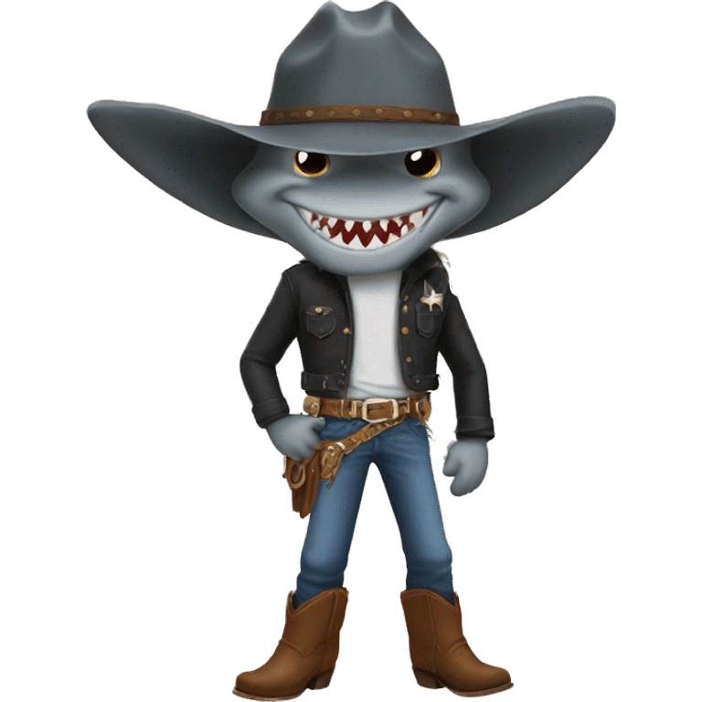 Shark cowboy emoji