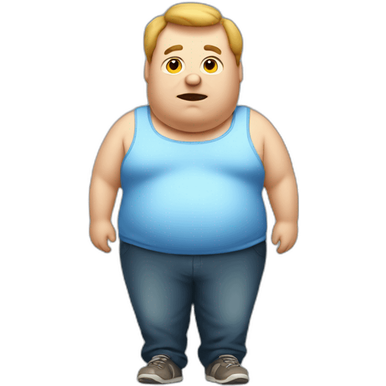 Obese man emoji