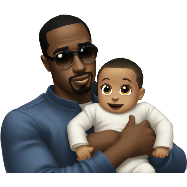 p diddy with baby oi emoji