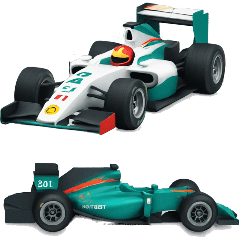 Formula 1 car emoji