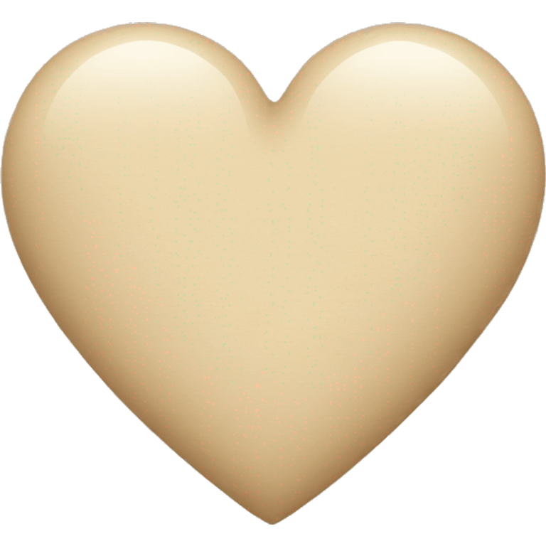 beige heart emoji