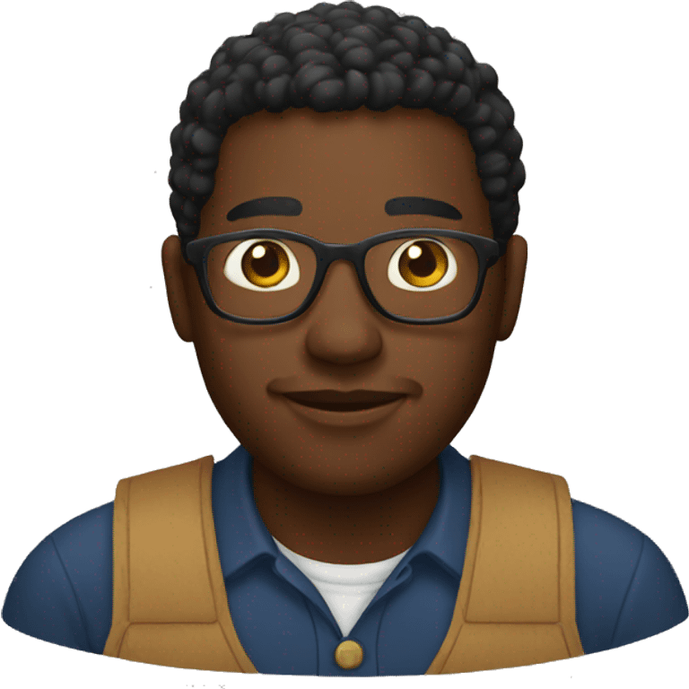 Black farmer emoji