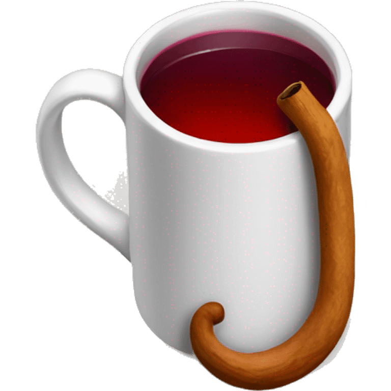 A mug of hot mulled wine emoji