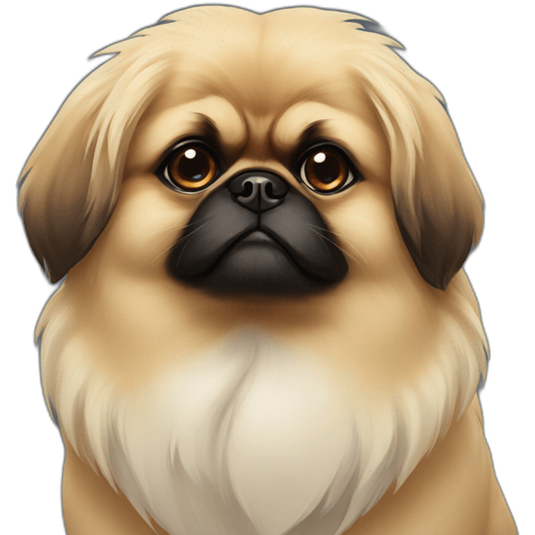 pekingese wait emoji