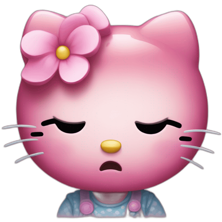 Hello kitty sad emoji