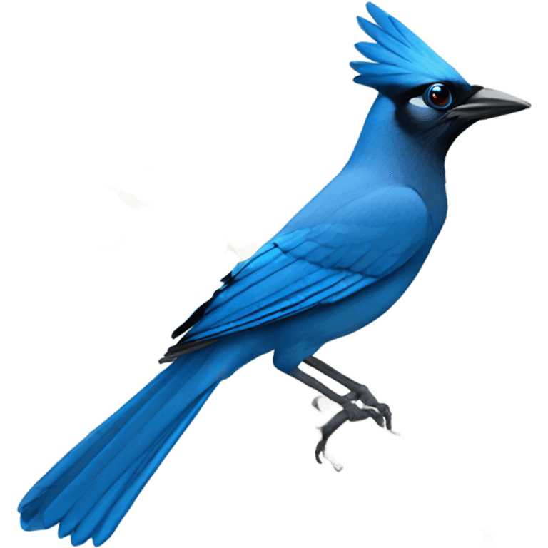 Male blue stellars jay  emoji