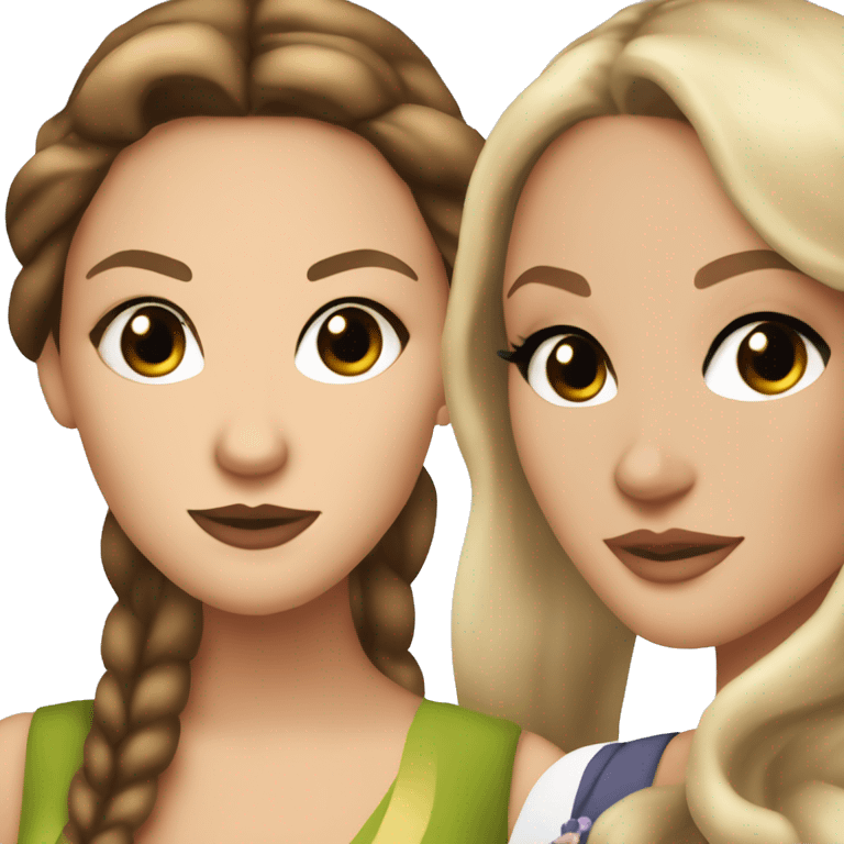 serena van der woodsen con blair waldorf  emoji