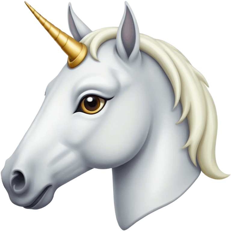 Cheval avec une corne sur le front emoji