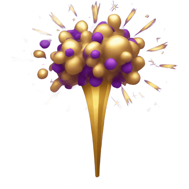 Gold and purple firework explosion emoji