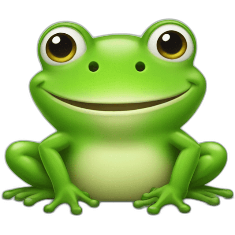 pleased frog emoji