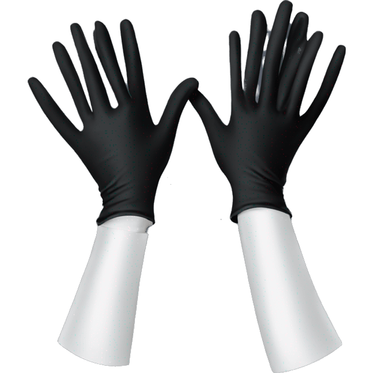 Black Latex gloves elegant  emoji