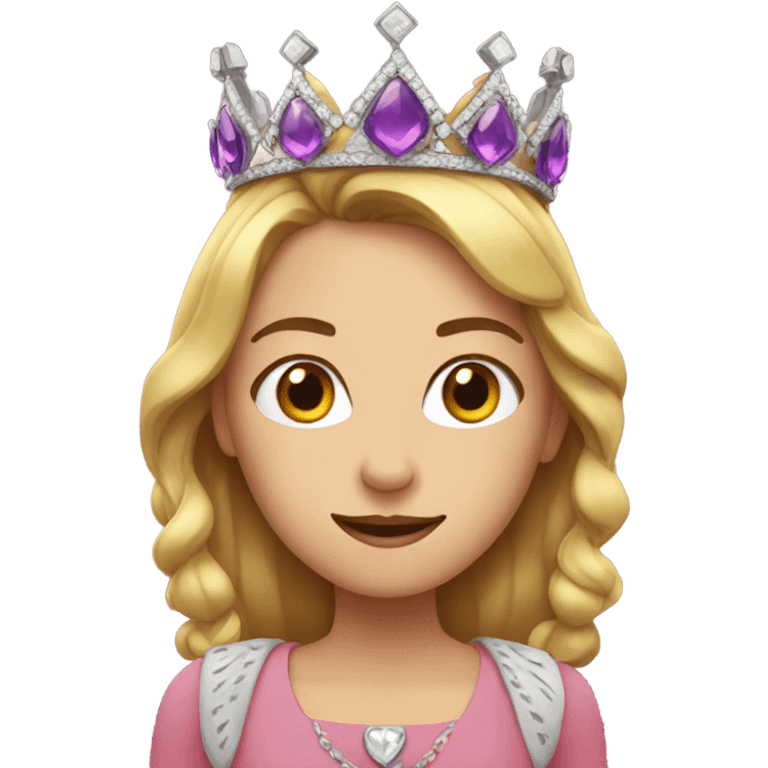 Caitlin wearing a crown emoji