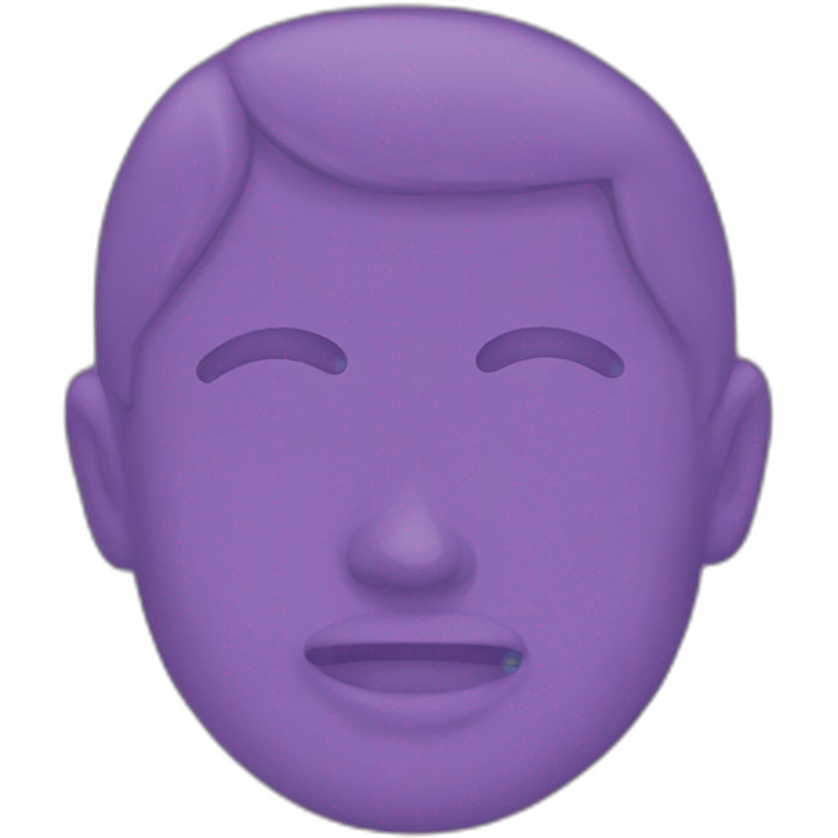 Purple drawing emoji