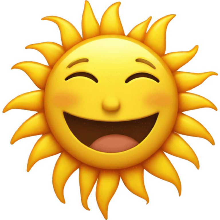 A happy sun emoji emoji