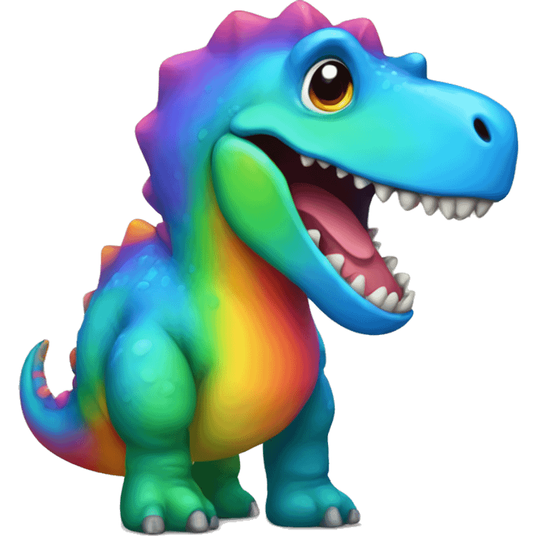 Rainbow dinosaur  emoji