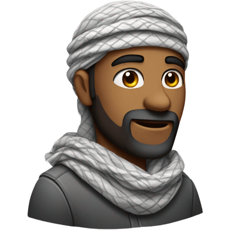 man with shemagh emoji