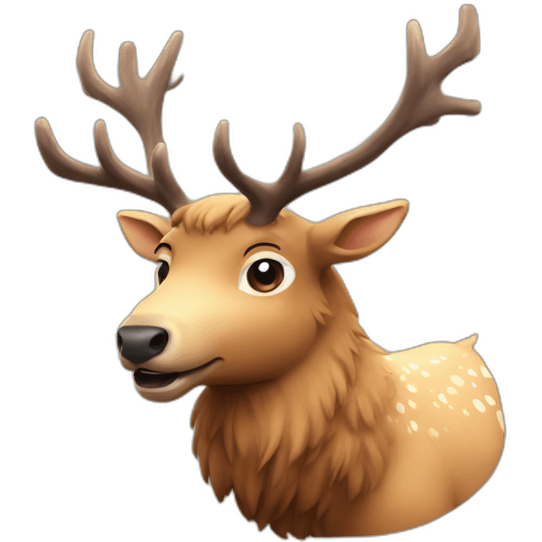 cute elk emoji