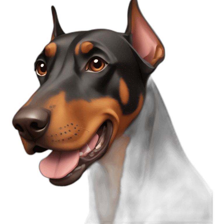 two DOBERMAN emoji