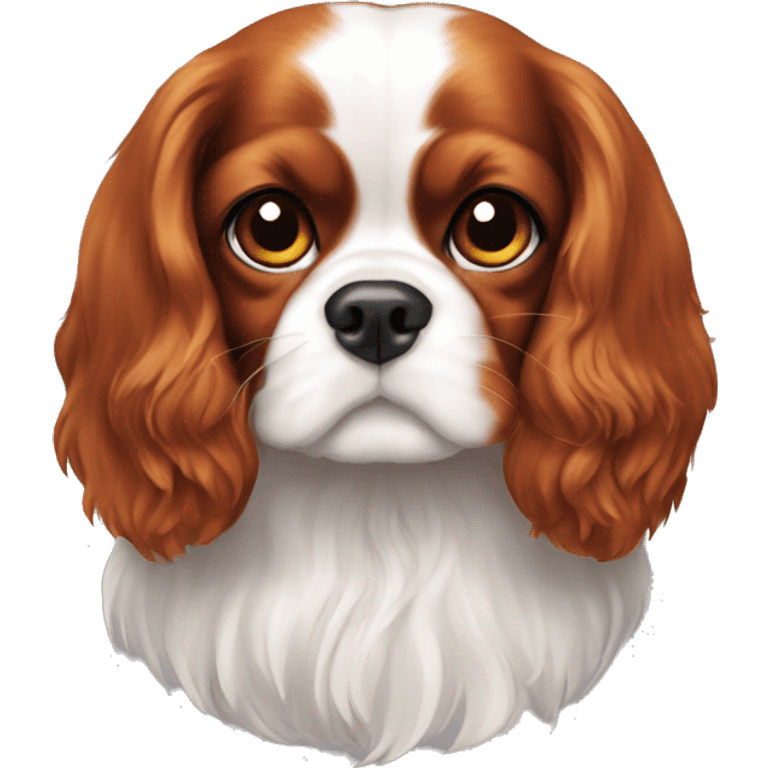 cavalier King Charles no white fur emoji