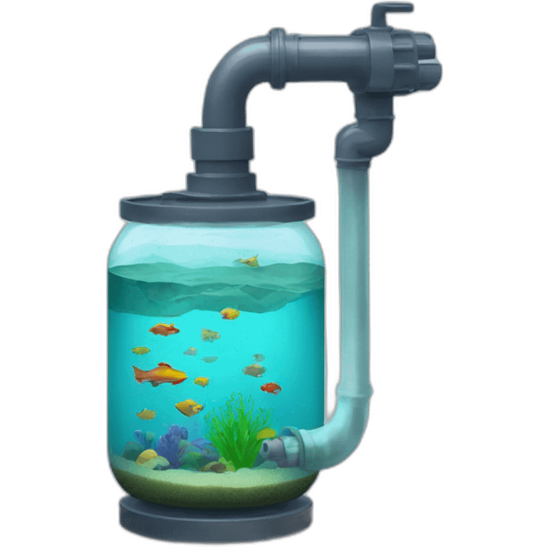 Aquarium siphon emoji