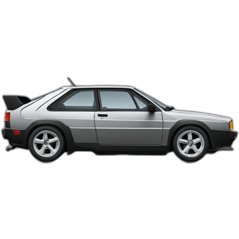 Audi-quattro-turbo-black emoji